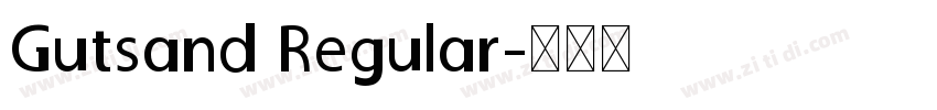 Gutsand Regular字体转换